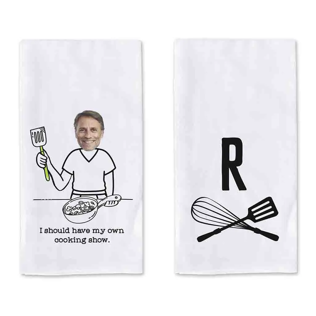 Personalized Set of 2 Kitchen Towels for the Gourmet Cook