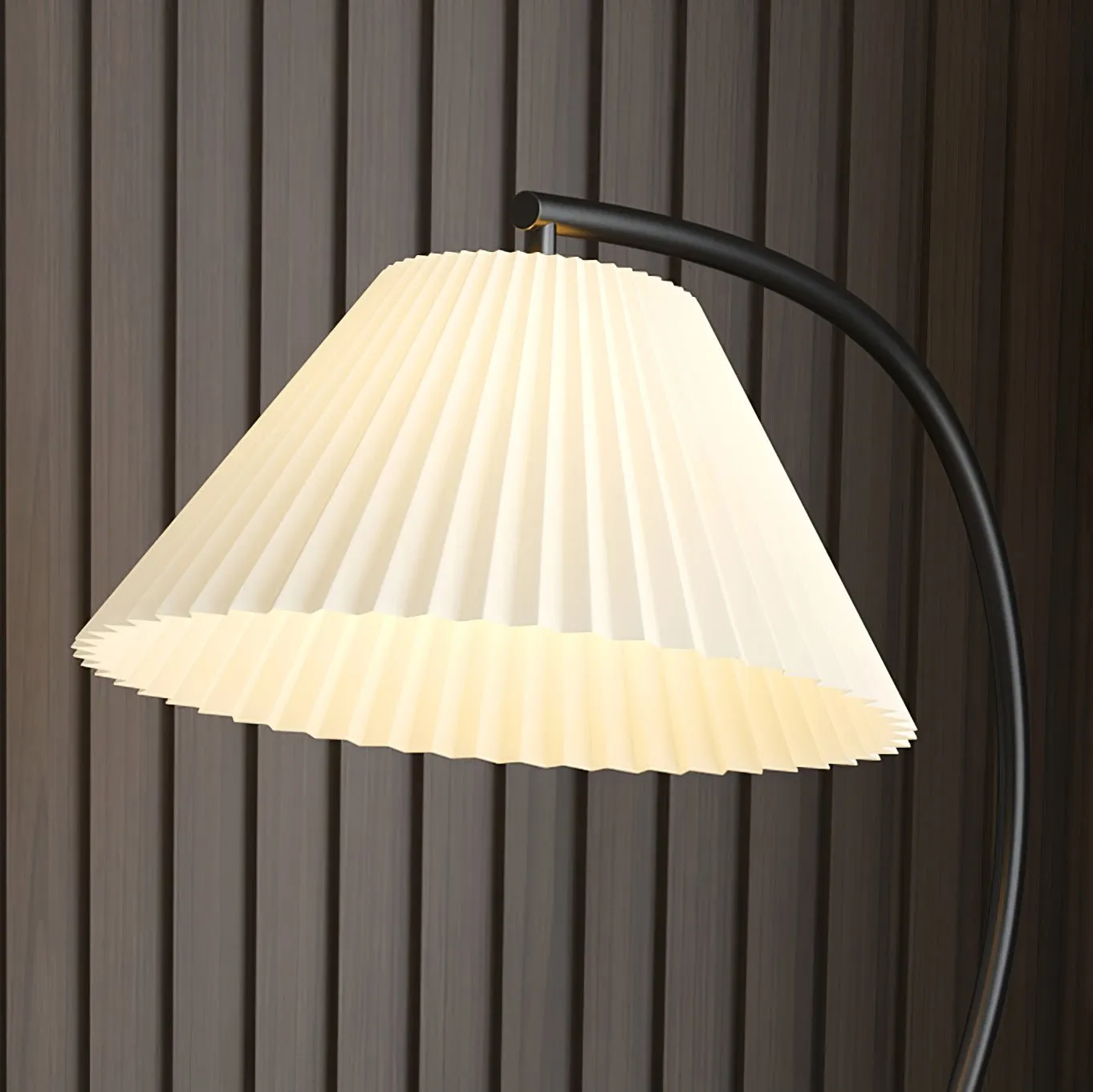 Pleated Nightstand Floor Light