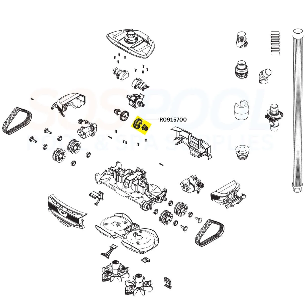 Polaris Drive Shaft Assembly For Atlas Cleaners | R0915700