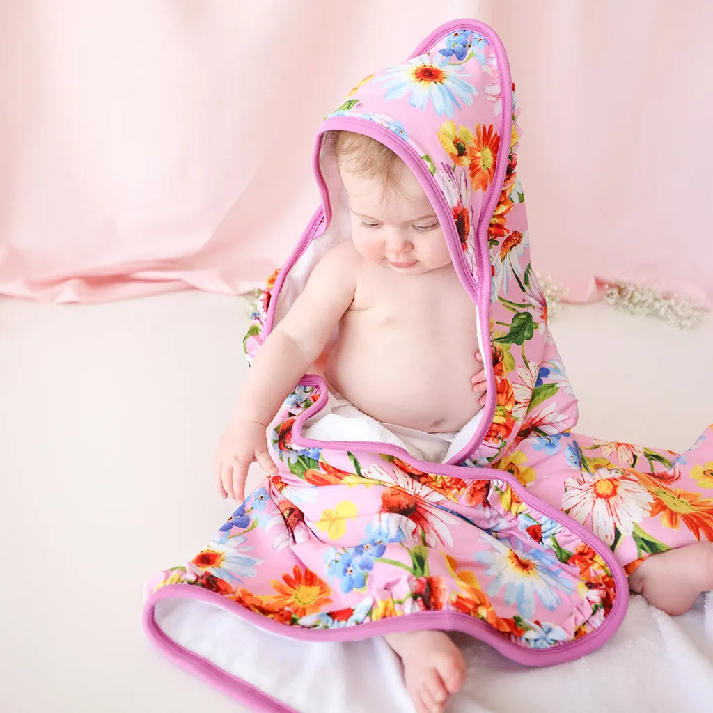 Posh Peanut Kaileigh Ruffled Hooded Towel