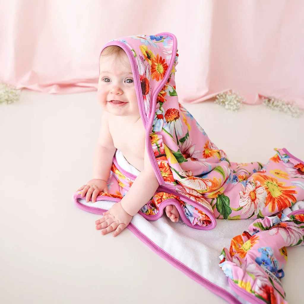 Posh Peanut Kaileigh Ruffled Hooded Towel