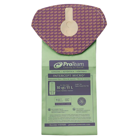 ProTeam Four-Layer Intercept Micro Synthetic Filter, Closed Collar, Fits FreeFlex (10 pk.) #107502