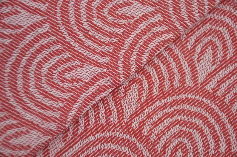 Red Waves 100% Cotton Towel