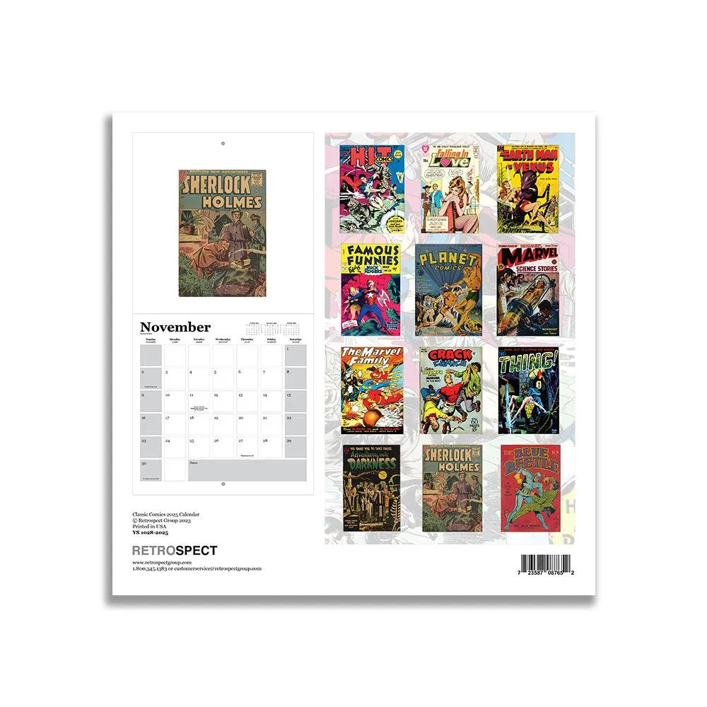 Retrospect Classic Comics Square Wall Calendar 2025