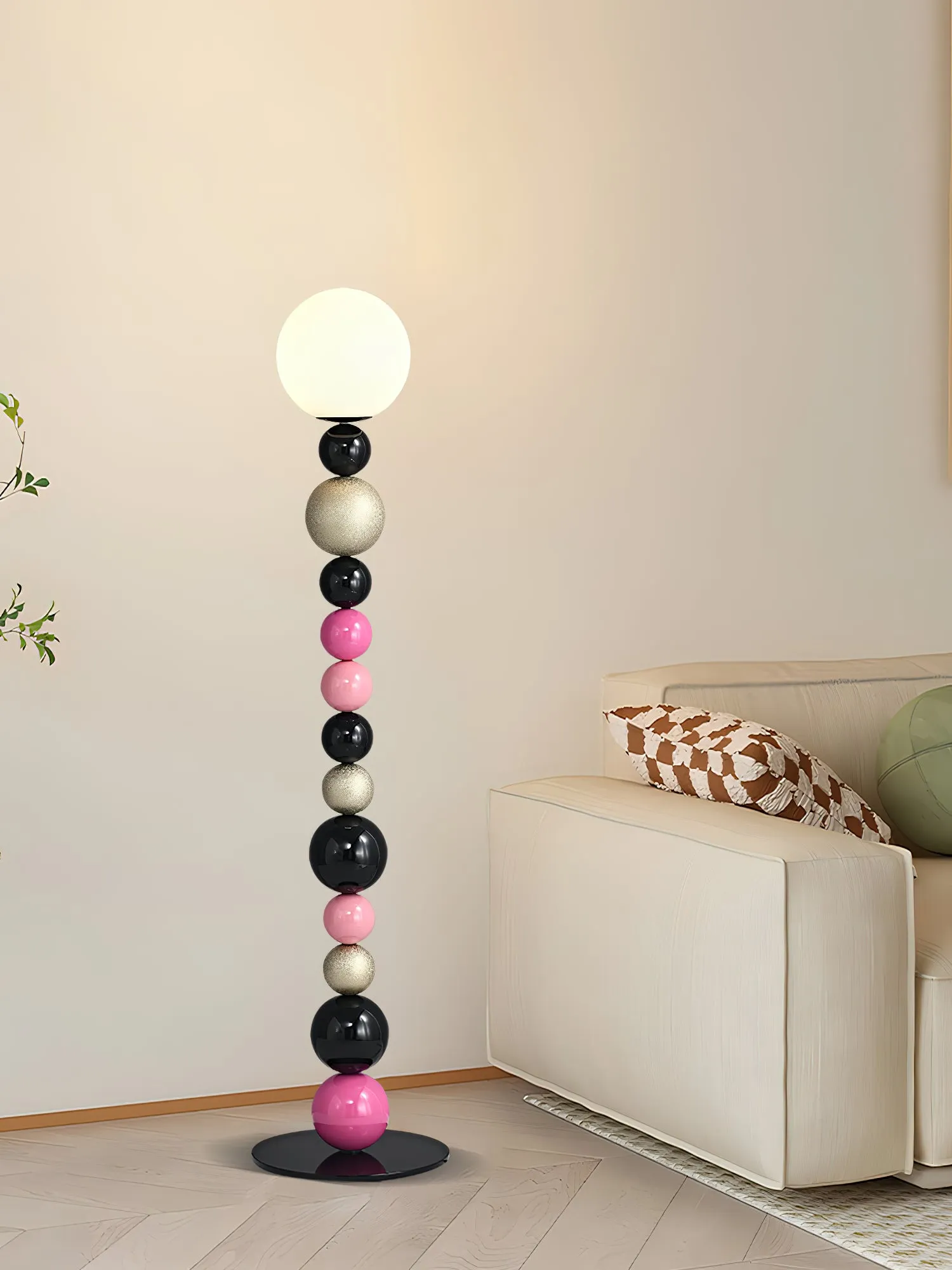 Round Balls Stacking Floor Lamp