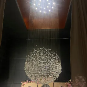 Rylight Modern Ball Crystal Raindrop Chandelier