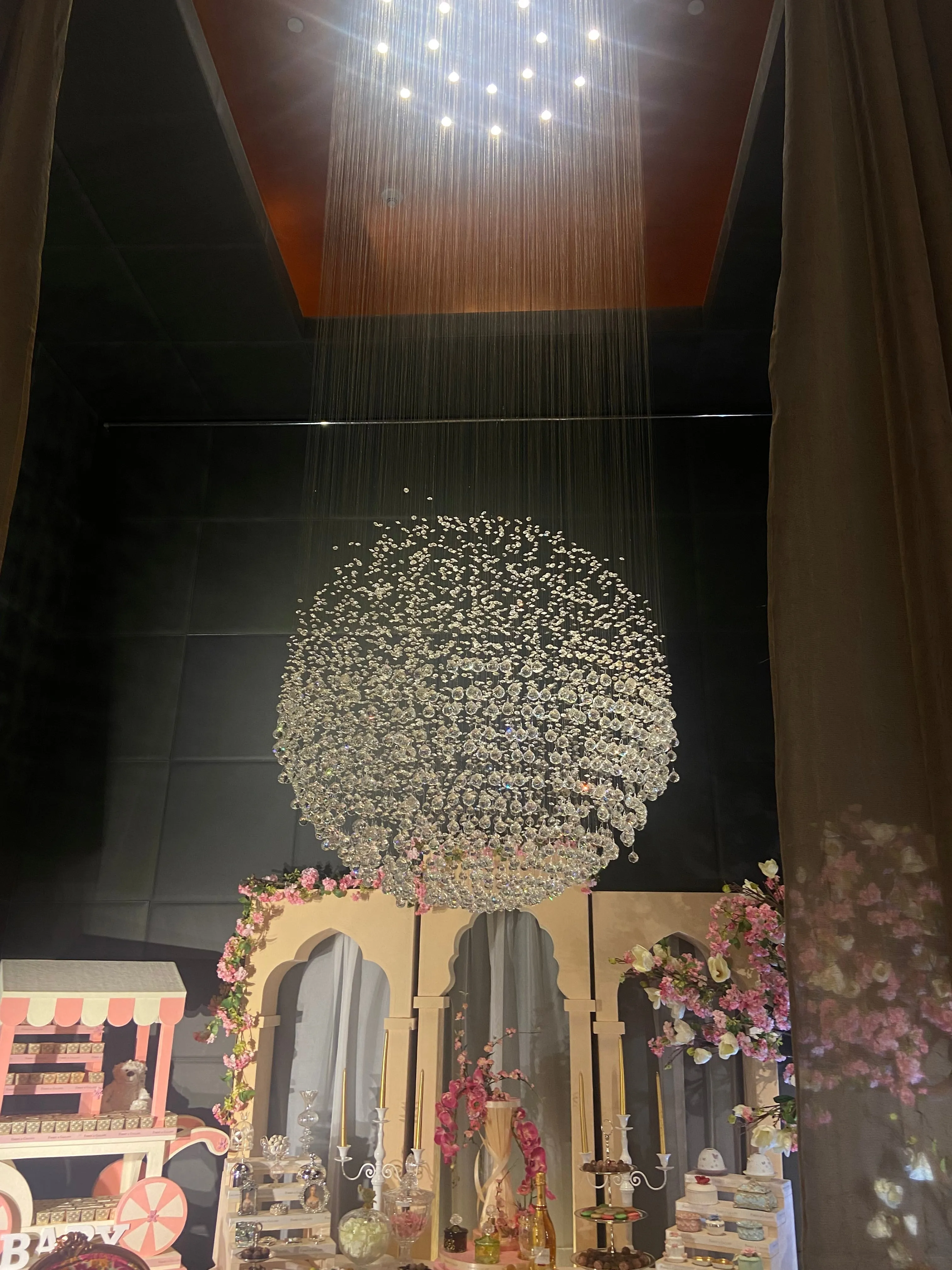 Rylight Modern Ball Crystal Raindrop Chandelier