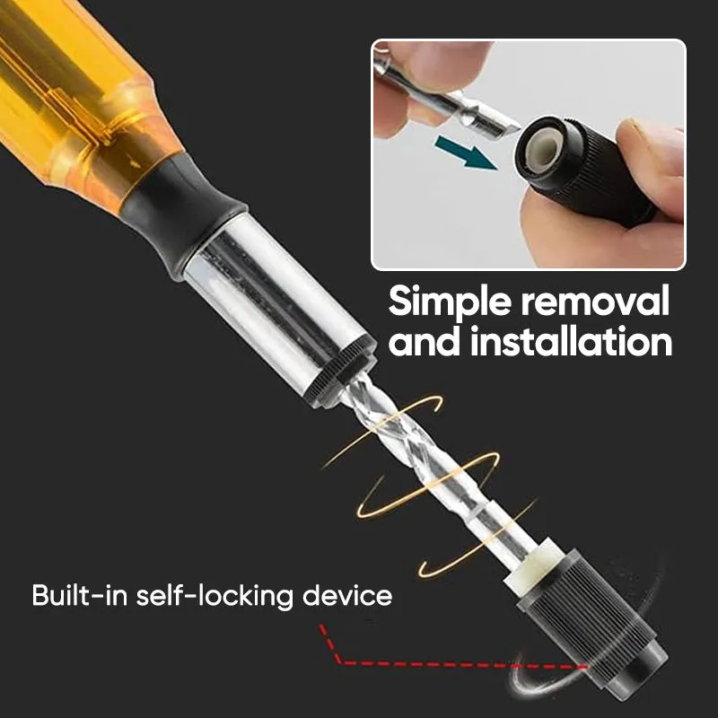 SAKER® Push Pull Ratchet Screwdriver With 5 Screwdriver Heads