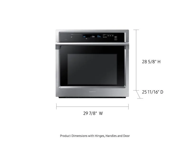 Samsung NV51K6650SS 30" Smart Single Electric Wall Oven with Steam Cook in Stainless Steel