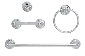 Savannah Chrome Bathroom Hardware Set