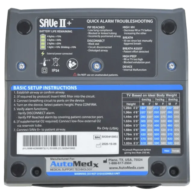 SAVe II  Simplified Automated Ventilator