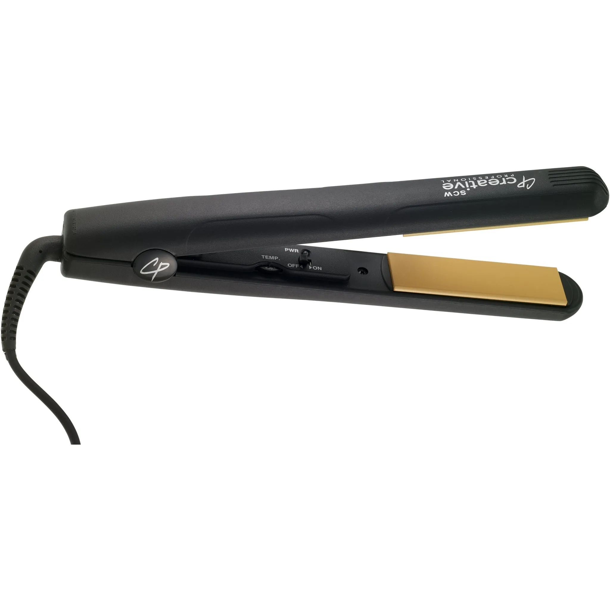 SCW 1'' Styling Iron White with Yellow or Blue Plate