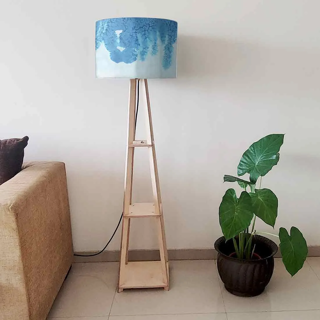 Shelf Tripod Floor Lamp For Bedside Light - Arctic Space