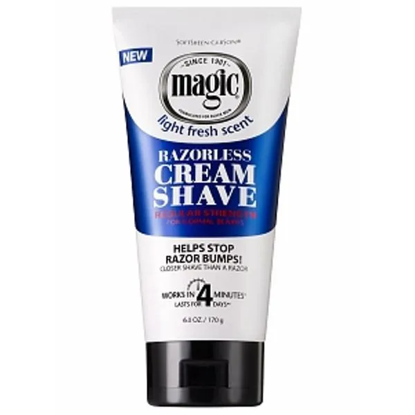 Soft Sheen Carson Magic Razorless Cream Shave Regular 6 oz