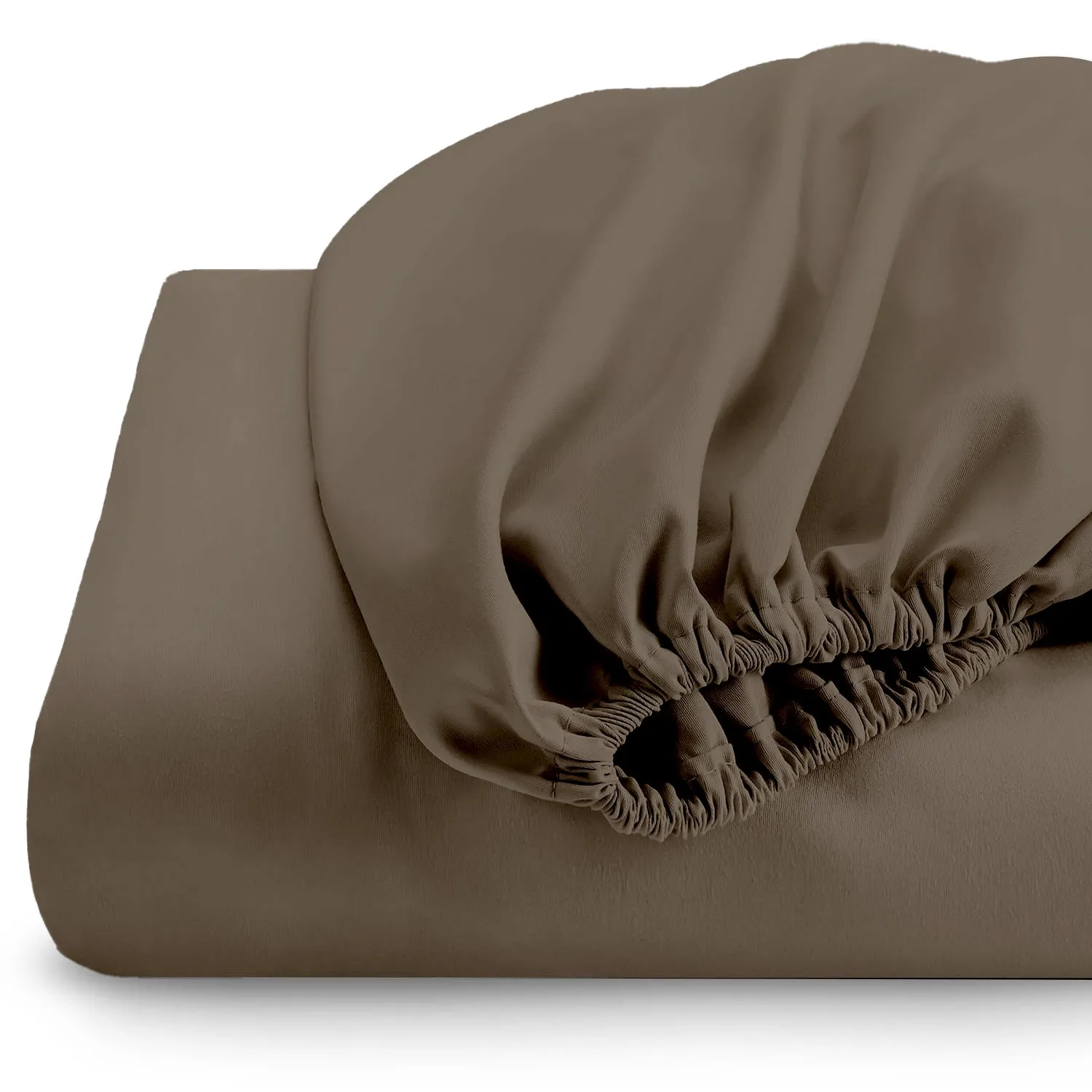 Super Soft fitted sheet 90x200 20 CM - Khaki