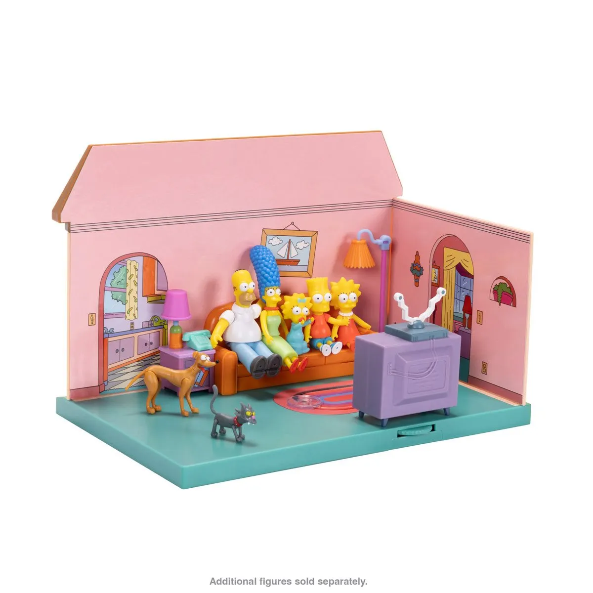 The Simpsons House Living Room Diorama Playset - Jakks Pacific