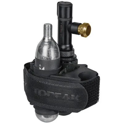 Topeak Tubi Mstr X 2In1 Kit W/25G Co2,Disc Ins,Strap Mnt Tubi Master X W/25G Co2 Cartridge  Pumps