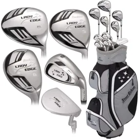 Tour Edge Lady Edge Complete Set Womens Right Hand - Black