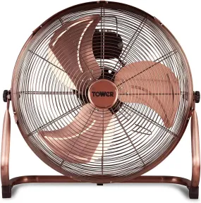 Tower T662000C 18" Velocity Floor Fan - Copper