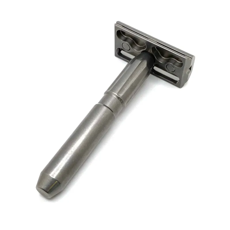 TRC - Stainless Steel Double Edge Safety Razor - Tumbled -