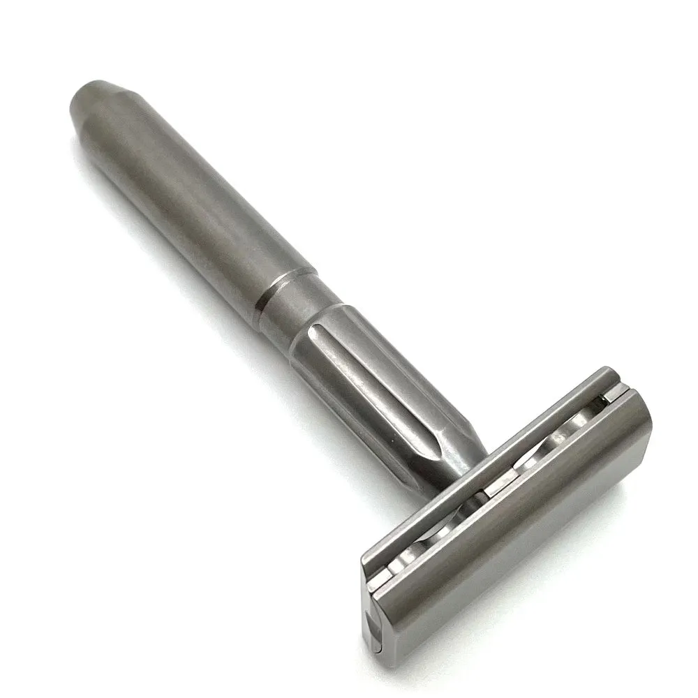 TRC - Stainless Steel Double Edge Safety Razor - Tumbled -