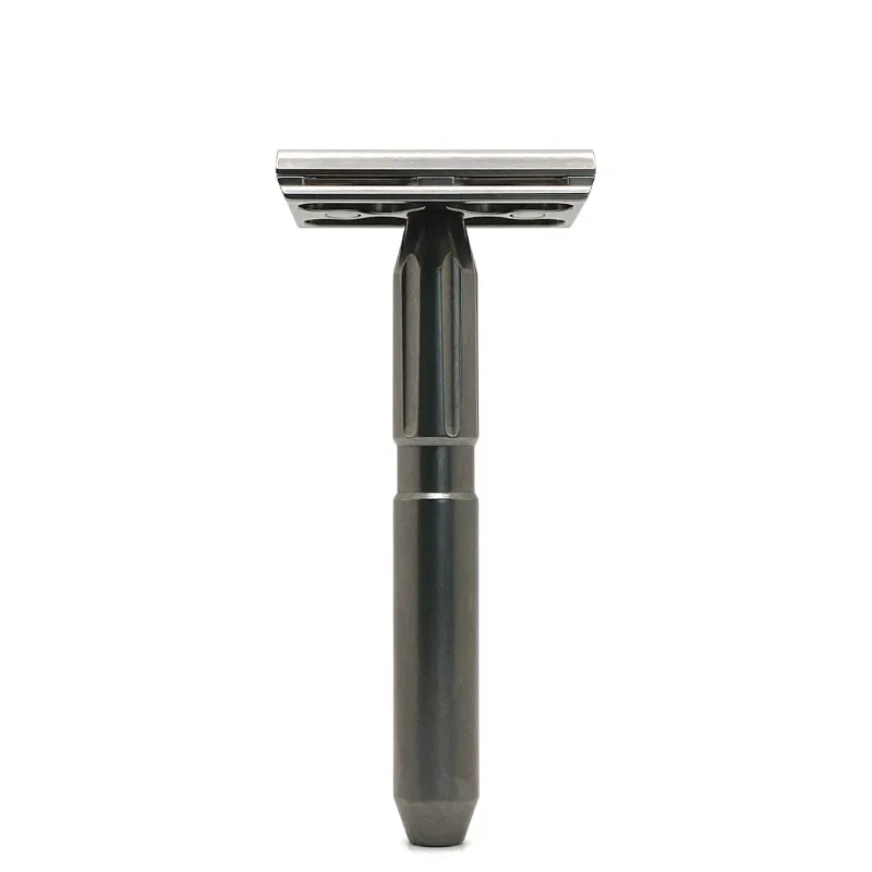 TRC - Stainless Steel Double Edge Safety Razor - Tumbled -