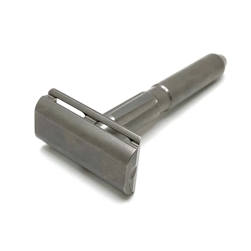 TRC - Stainless Steel Double Edge Safety Razor - Tumbled -