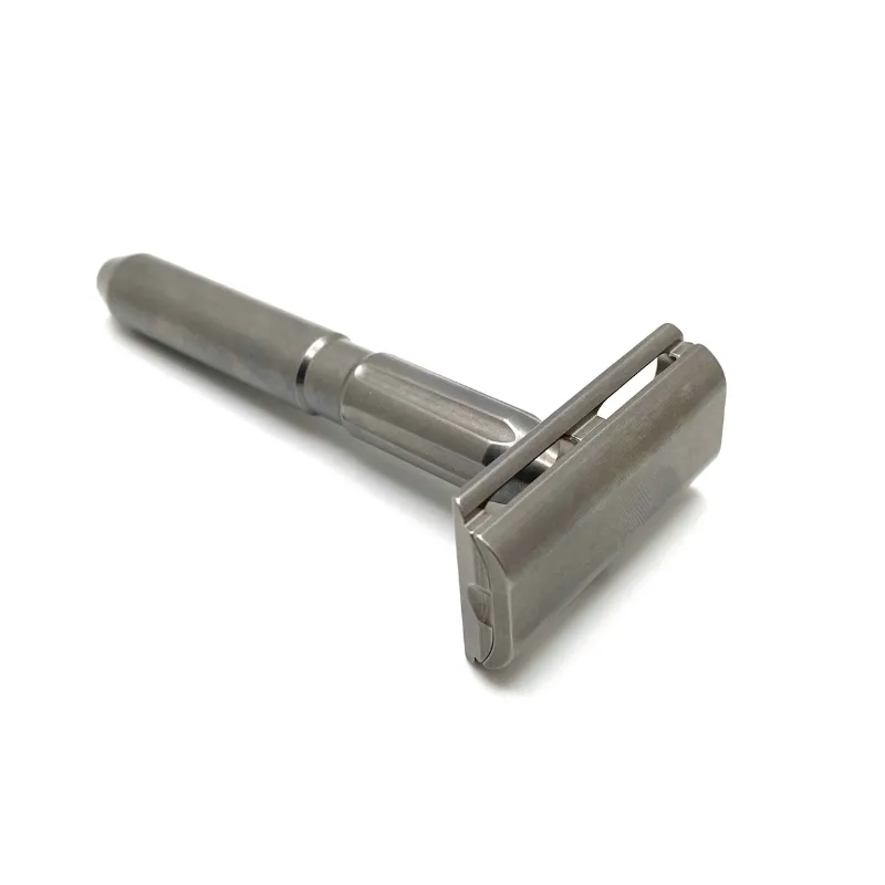 TRC - Stainless Steel Double Edge Safety Razor - Tumbled -