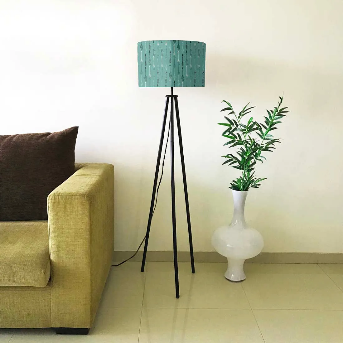 Tripod Floor Lamp Standing Light for Living Rooms