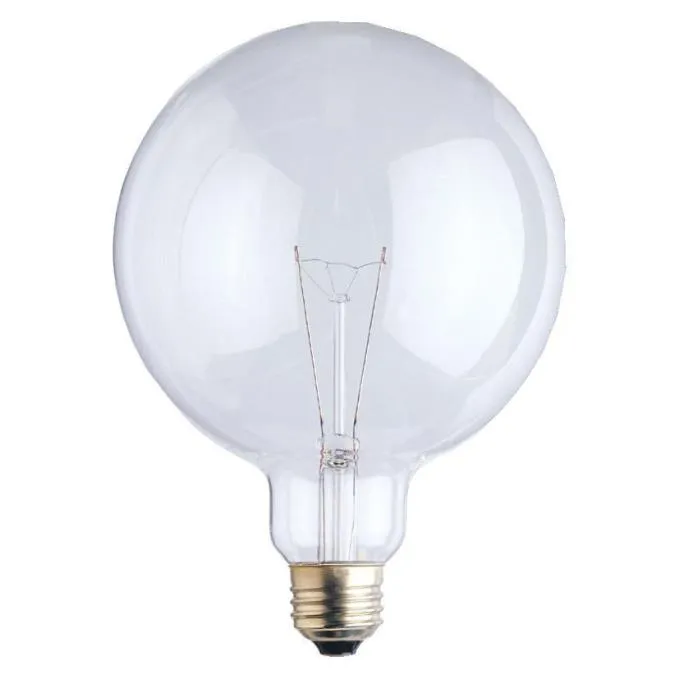 Westinghouse 0310300 100 Watt Incandescent G40 Globe Clear - 2700 Kelvin - Warm White - 1357 Lumens - E26-Medium Base - 120 Volt - Box