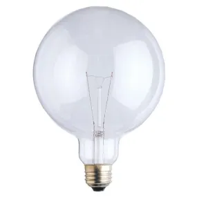 Westinghouse 0310300 100 Watt Incandescent G40 Globe Clear - 2700 Kelvin - Warm White - 1357 Lumens - E26-Medium Base - 120 Volt - Box