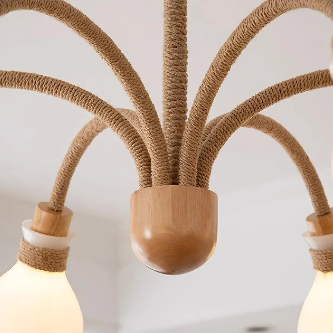 Wood Medusa Chandelier