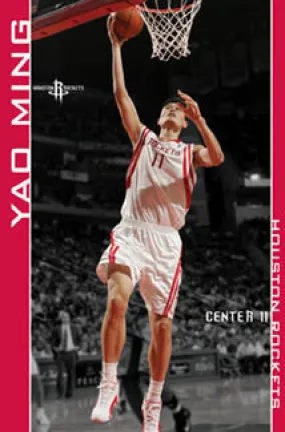 Yao Ming "Tower" Houston Rockets Poster - Costacos 2006