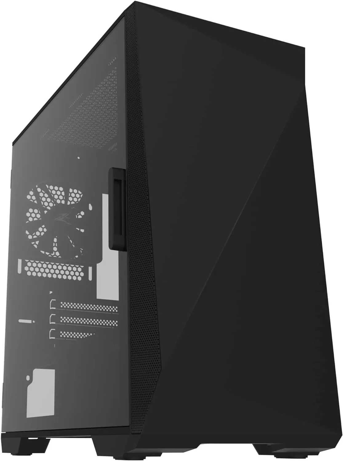 Zalman Z1 Iceberg mATX Mini-Tower PC Case 3 x Fans Pre-installed - Black