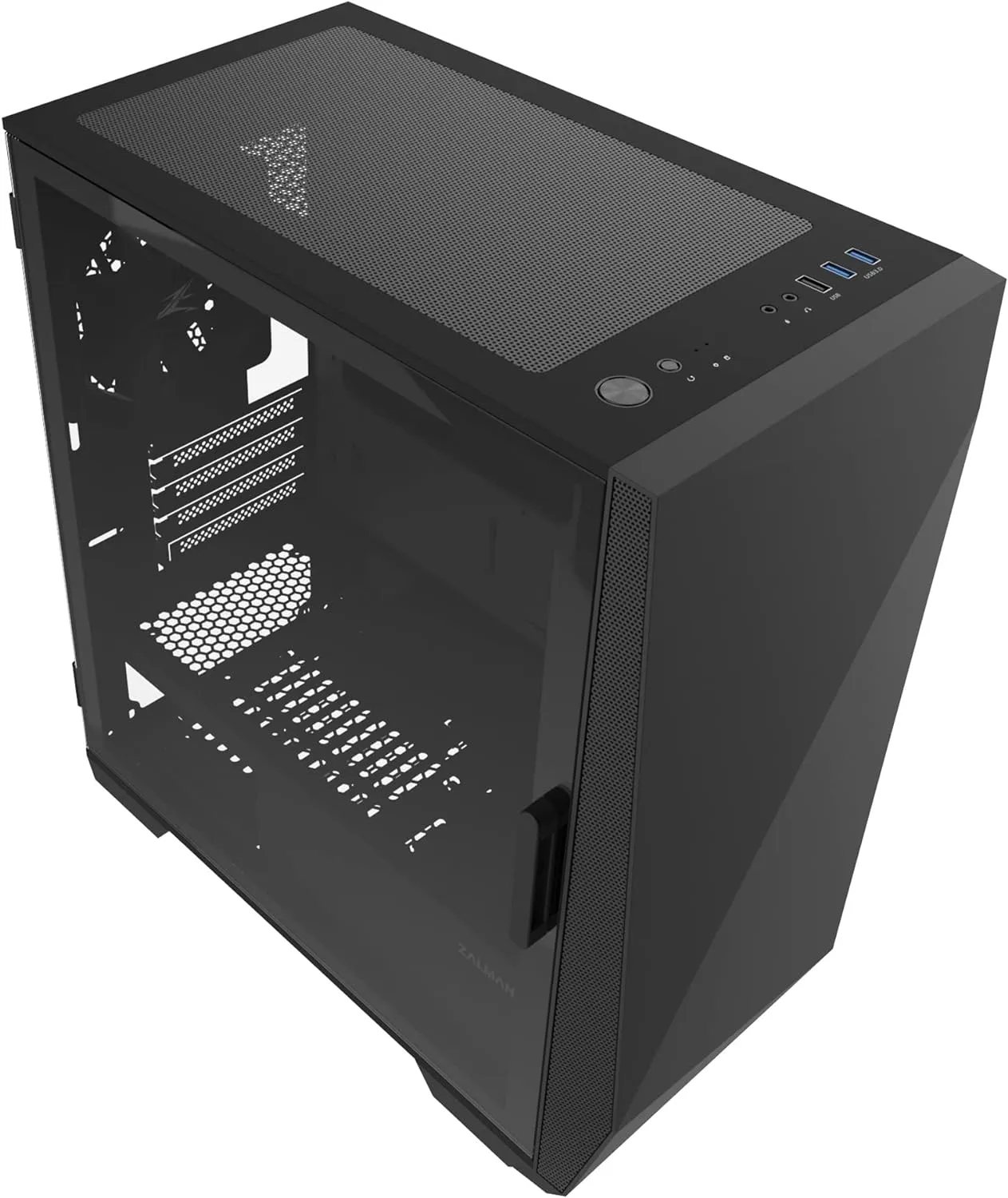 Zalman Z1 Iceberg mATX Mini-Tower PC Case 3 x Fans Pre-installed - Black