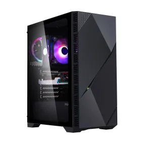 Zalman Z3 Iceberg ATX Mid-Tower Gaming PC Case w/ 2 x ARGB Fans - Black