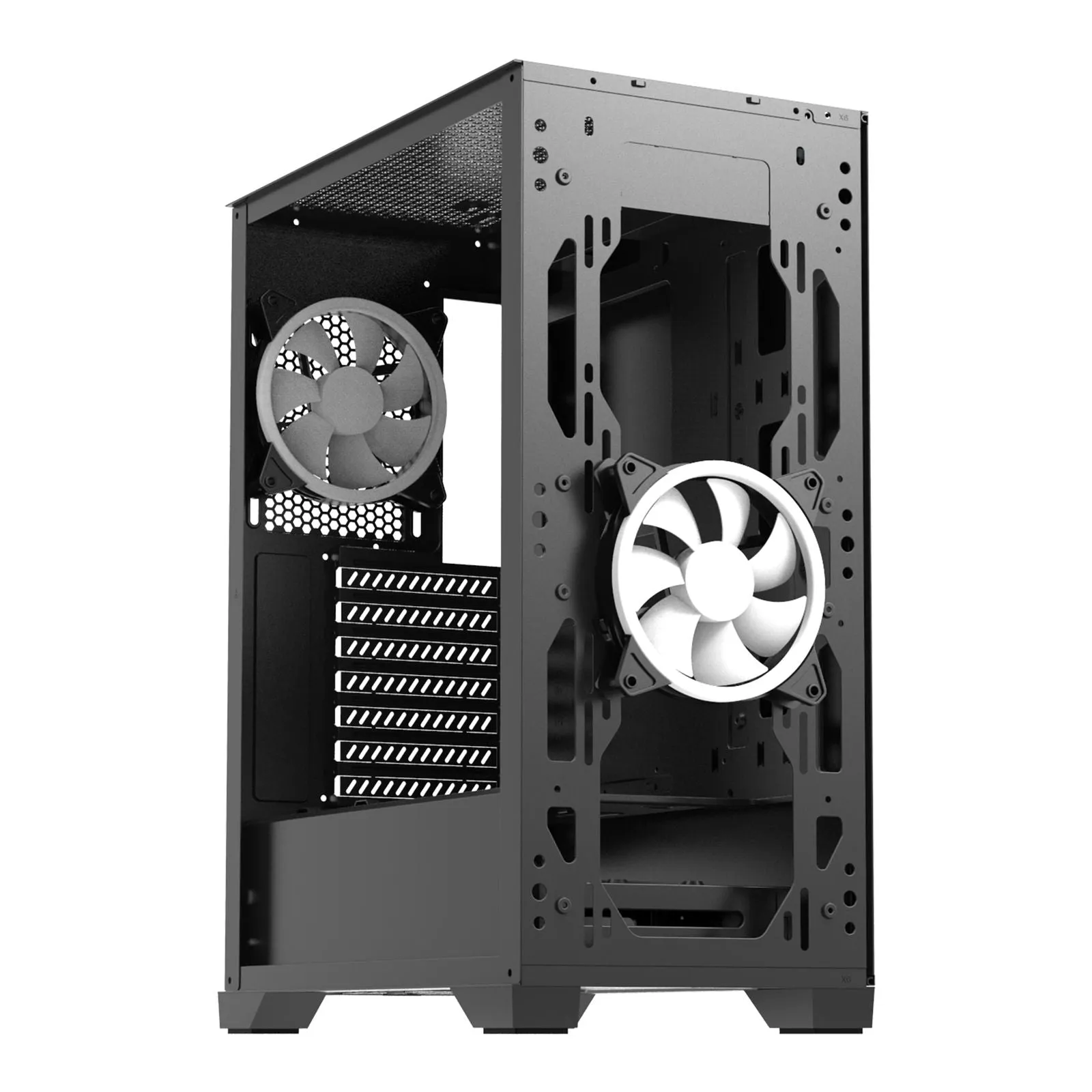 Zalman Z3 Iceberg ATX Mid-Tower Gaming PC Case w/ 2 x ARGB Fans - Black